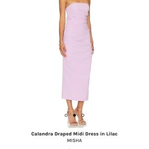 Calandra Draped Midi Dress
MISHA